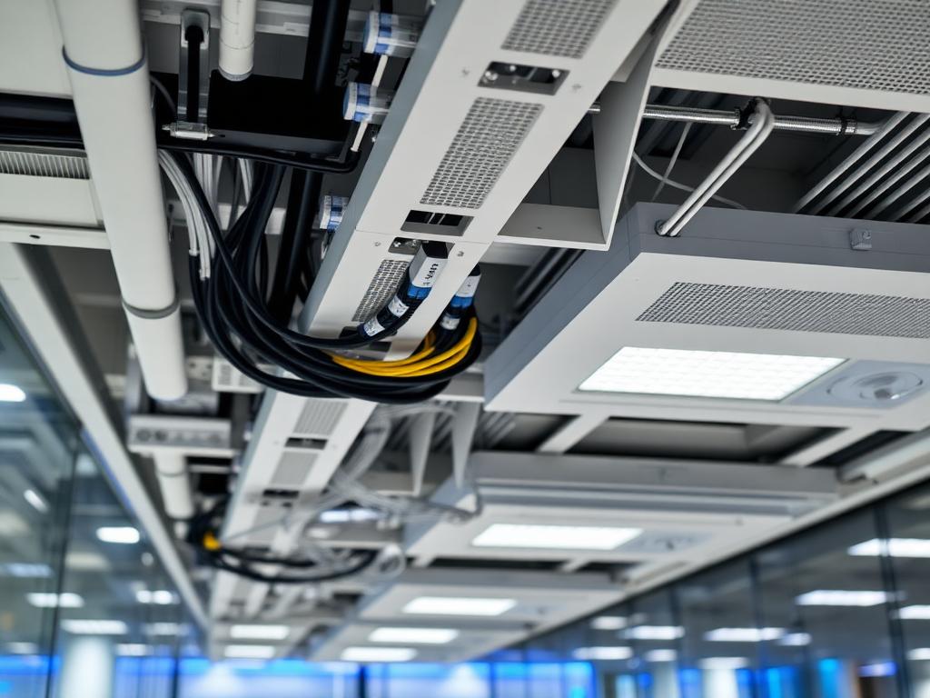 Kabelové trasy v moderní kanceláři