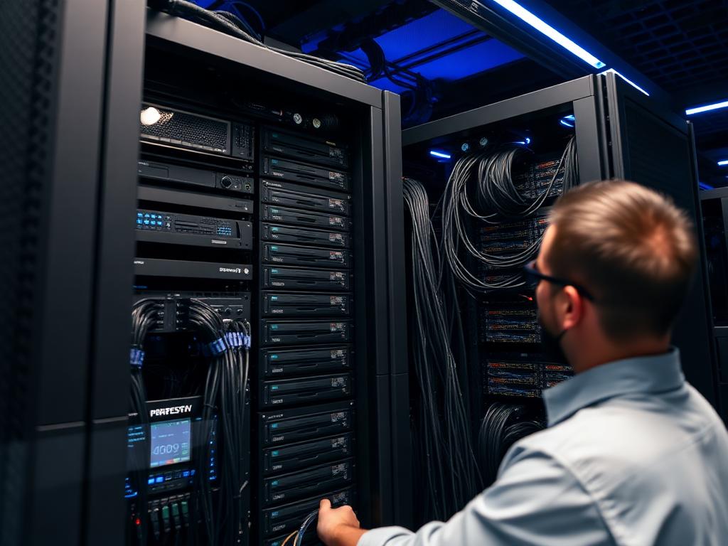 Instalace serverového rozvaděče